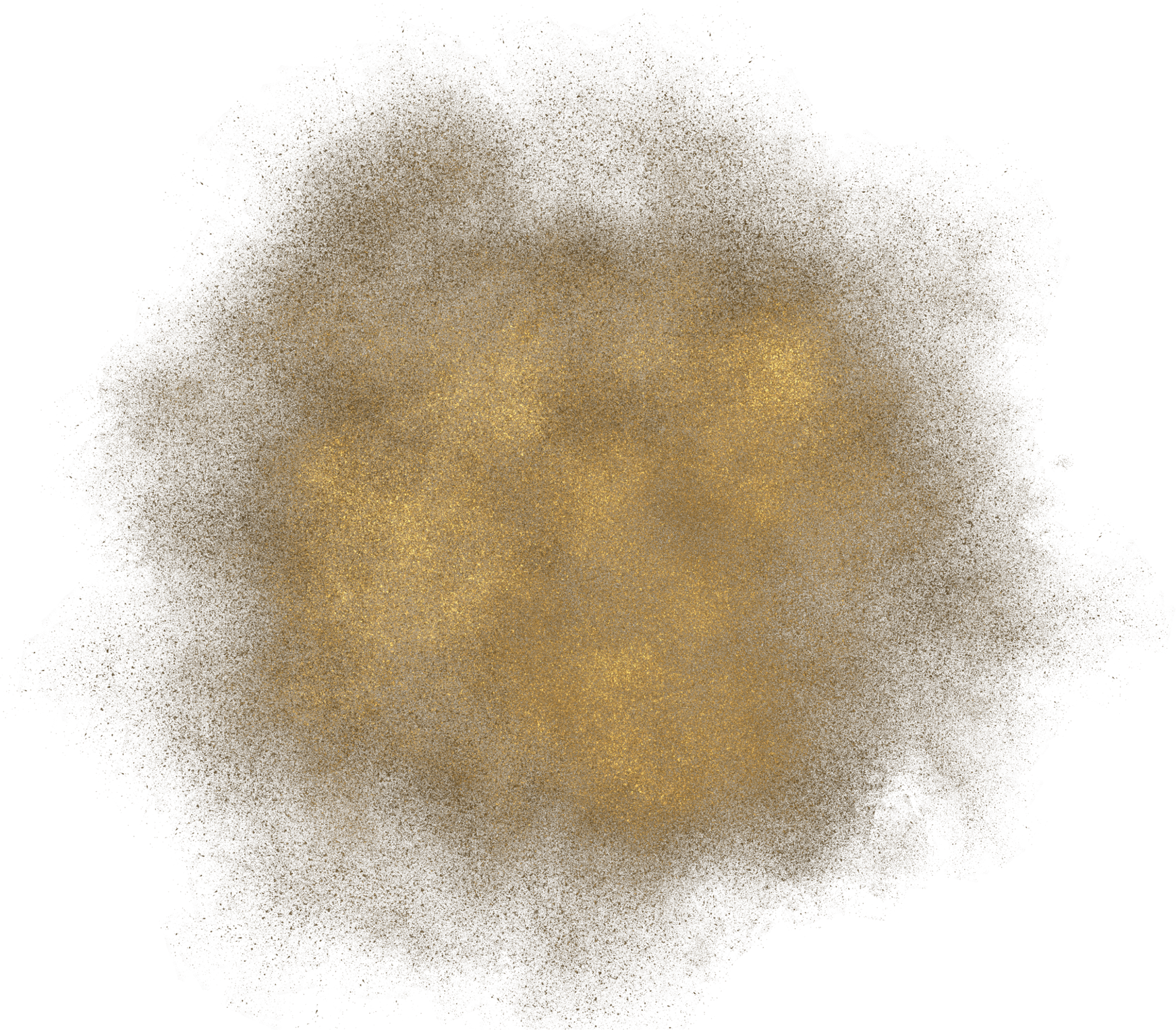 Gold circle background.